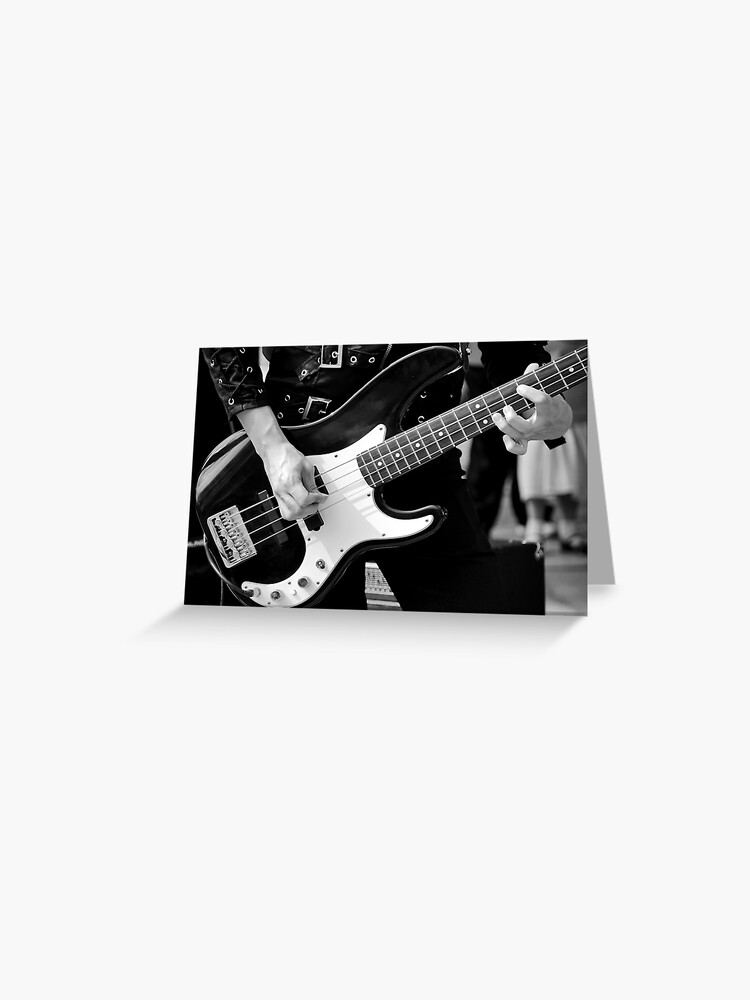 Thumbnail 1 of 2, Greeting Card, Bass player designed and sold by MaluC.