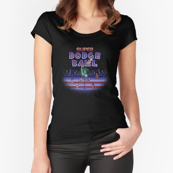 Super Ball Dodge Fitted Scoop T-Shirt