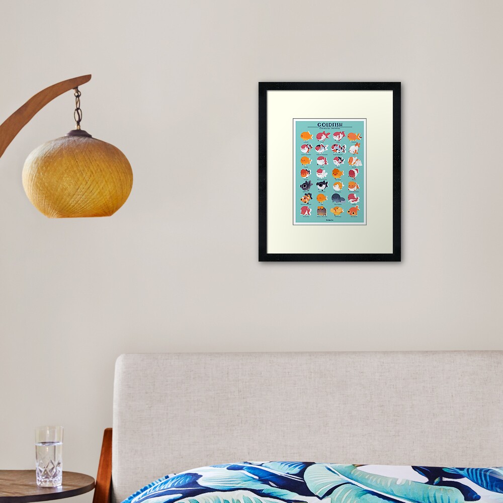 Goldfish Breed Poster Framed Art Print