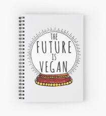 THE FUTURE IS VEGAN - CRYSTAL BALL Spiral Notebook
