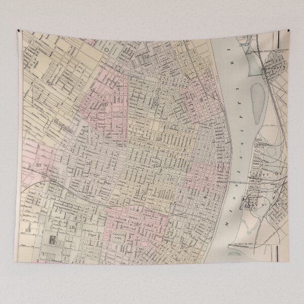 Item preview, Vintage Map of St Louis MO (1884) designed and sold by BravuraMedia.