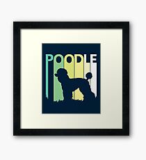Cute Poodle Silhouette Framed Print