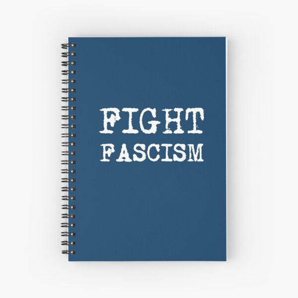Vista previa del artículo con la obra «FIGHT FASCISM - Tees geniales en una fuente de máquina de escribir retro», diseñado y vendido por Susan Prolman.