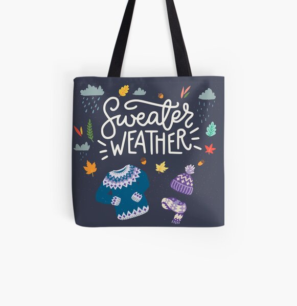 Sweater Weather All Over Print Tote Bag