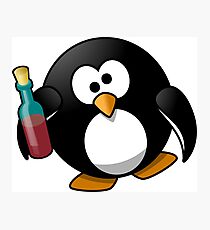 Penguin alcoholic. Photographic Print