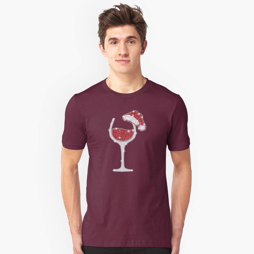 red wine christmas shirt