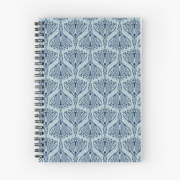 Item preview, Floral Motif Sashiko Style Japanese Needlework Indigo designed and sold by Limolida.