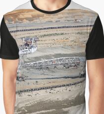 Giant excavator working on opet pit coal mine Graphic T-Shirt