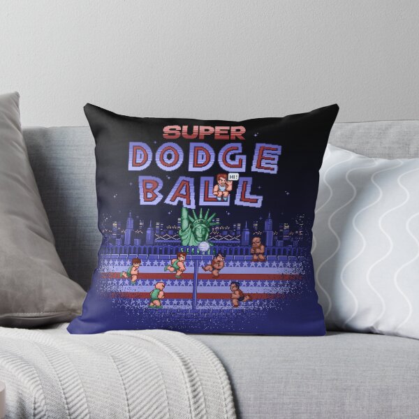 Super Ball Dodge Throw Pillow