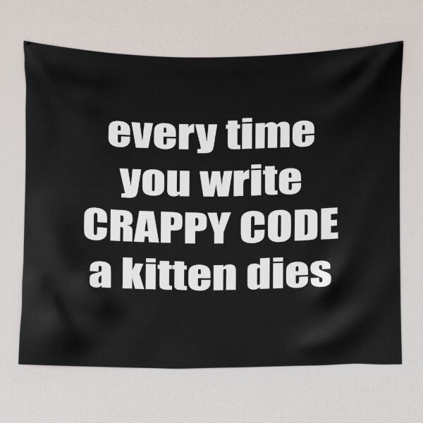 Item preview, CRAPPY CODE designed and sold by KeepOnCoding.