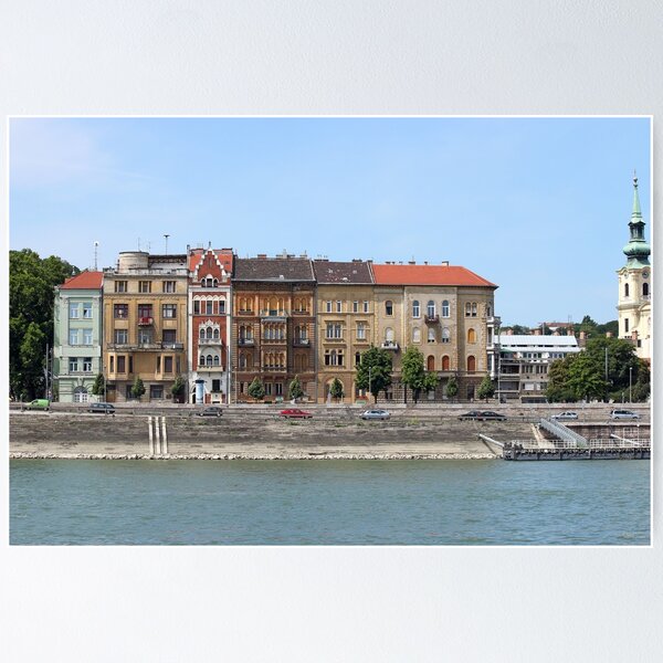 Item preview, old building on Danube riverside Budapest Hungary designed and sold by goceris.