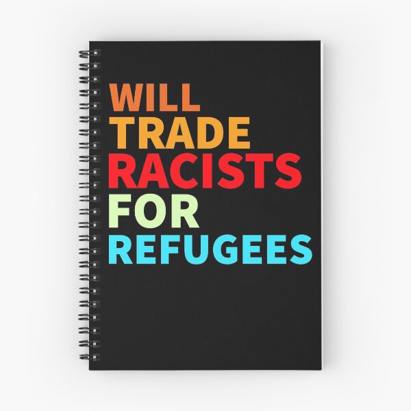Item preview, will trade racists for refugees Antifa anti elon anti trump designed and sold by House Sparrow.