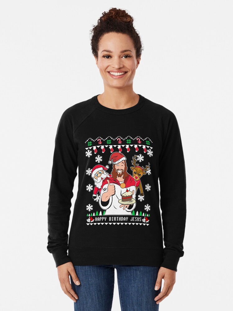 happy birthday jesus christmas sweater