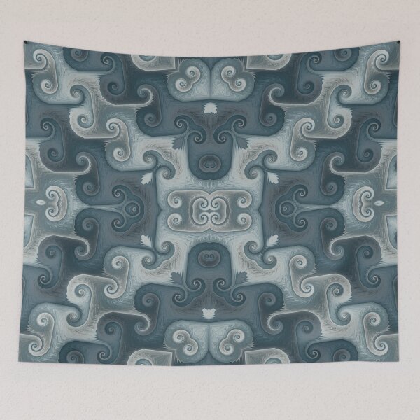 Item preview, Grey Waves designed and sold by BeesCanCount.