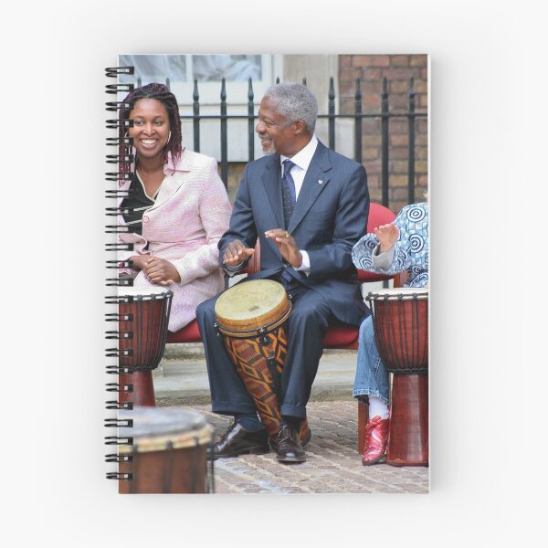 Item preview, Kofi Annan plays the drums designed and sold by karentolson.
