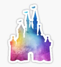 Watercolor Castle Sticker