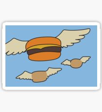 Bob's Burgers Flying Hamburger Sticker