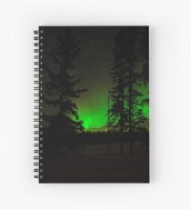 Green Auroras Spiral Notebook