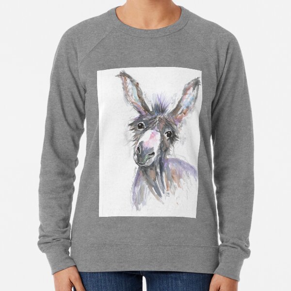 Donkey potrait Lightweight Sweatshirt