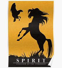 Spirit: Hengst des Cimarron Minimalisten Poster