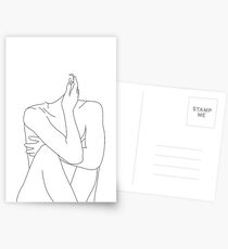 Nude figure illustration - Celina Postcards