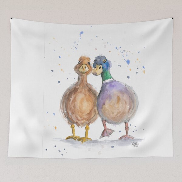Item preview, Couple of Duck Lovebirds designed and sold by Marjansart.