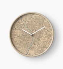 Reloj Mapa Vintage de Rochester NY (1895)