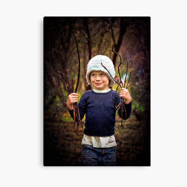 ...the woodcutters' son... Canvas Print