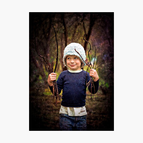 ...the woodcutters' son... Photographic Print