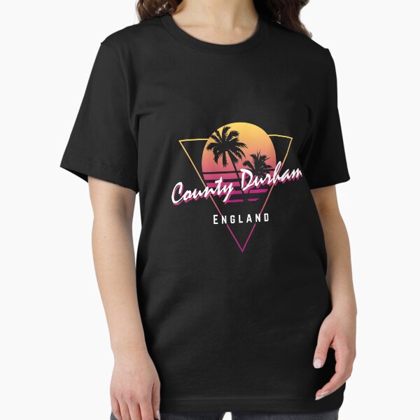 Item preview, Funny 80s Retro Sunset 'County Durham' England designed and sold by dinosareforever.