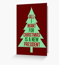 Impeach Donald Trump Funny Political Christmas Greeting Card