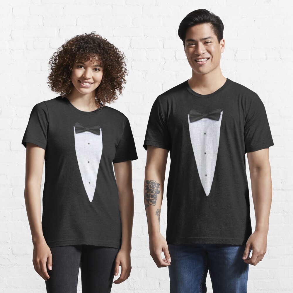 "Tuxedo black tie" T-shirt for Sale by Rivao | Redbubble | tuxedo t ...