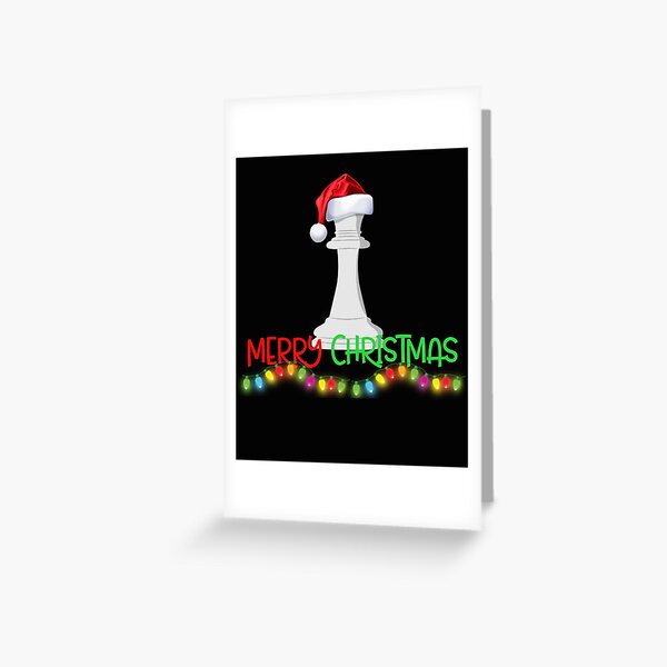 Funny Chess Christmas Gift Greeting Card