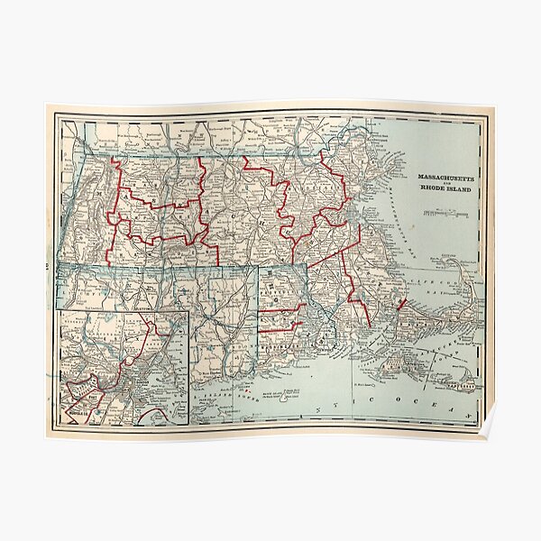 U.S Revolutionary War /"Seat of War/" Map Poster in 5 Sizes 1776