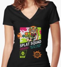 SPLAT SQUAD Women's Fitted V-Neck T-Shirt