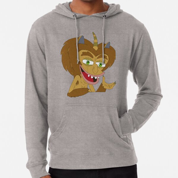 Big mouth hoodie red and yellow Clearance