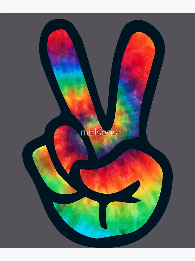 Peace Sign in Tye Dye Graphic by L. M. Dunn · Creative Fabrica