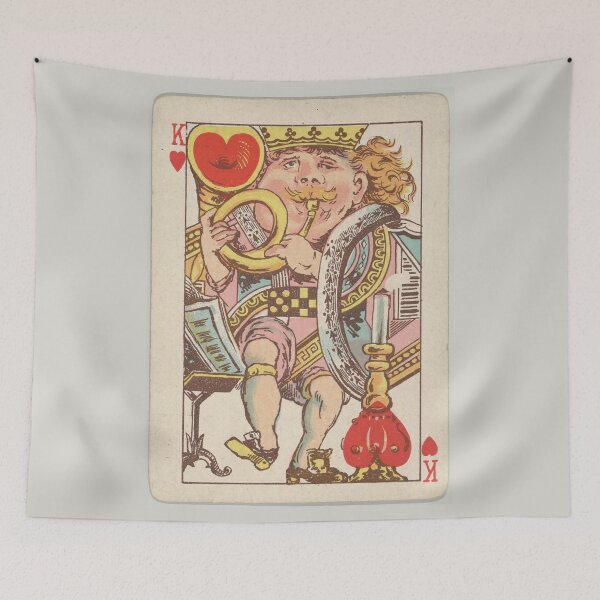 Item preview, Vintage King of Hearts Playing Card (1889) designed and sold by BravuraMedia.