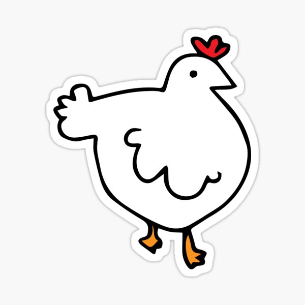 Chicken: Our Modern Dino Sticker