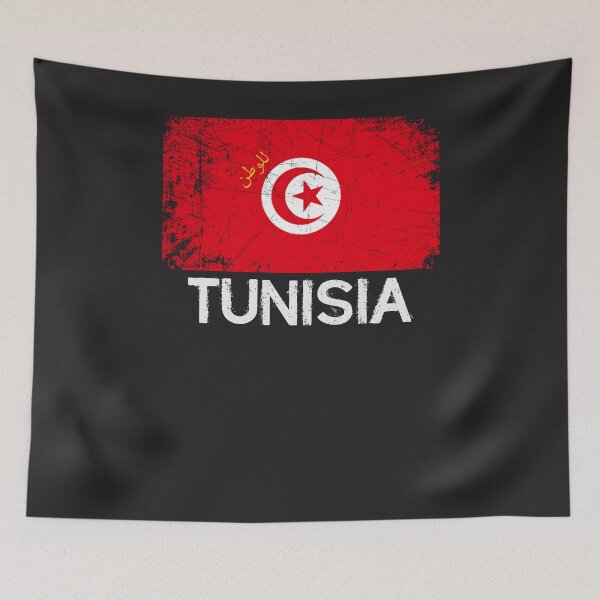 Item preview, Tunisian Flag Design | Vintage Made In Tunisia Gift designed and sold by melsens.