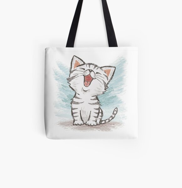 American Shorthair happy All Over Print Tote Bag