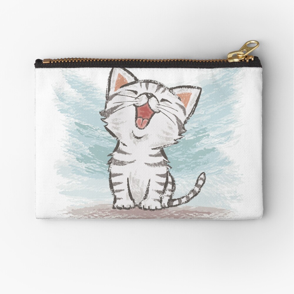 American Shorthair happy Zipper Pouch
