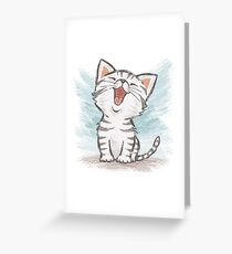 American Shorthair happy Greeting Card