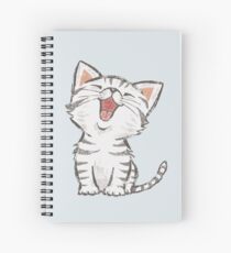 American Shorthair happy Spiral Notebook