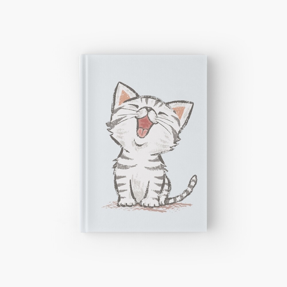 American Shorthair happy Hardcover Journal