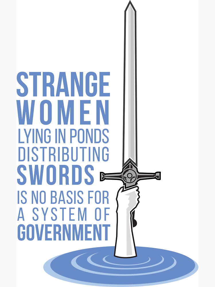 Thumbnail 3 of 3, Magnet, Strange Women Lying in Ponds Distributing Swords - Monty Python designed and sold by cwayers.