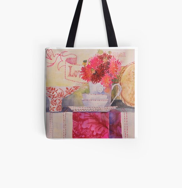 Love Dahlia All Over Print Tote Bag