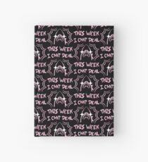 Ich kann Shark Week Black nicht behandeln Notizbuch