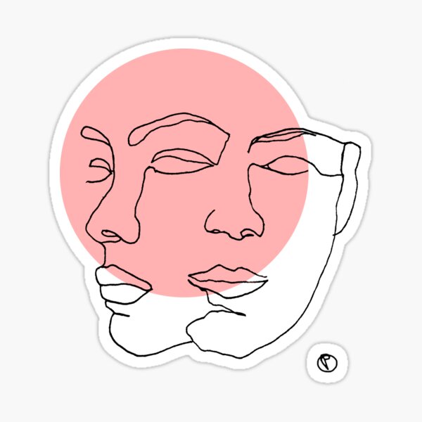 Redbubble Sale Gesicht for Stickers |