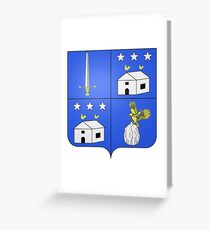 French France Coat of Arms 17800 Blason Nicolas Joseph Maison Greeting Card
